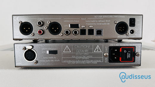 Merason frérot DAC / pow1 Linearnetzteil - Bild: Fritz I. Schwertfeger - Praxistest auf www.audisseus.de
